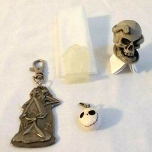 Nightmare Before CHRISTMAS Keychain Charm Disney Figure Zero Halloween Costume